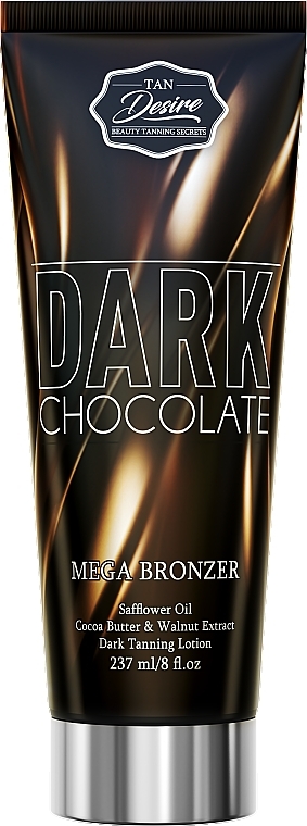 Крем для засмаги в солярії з подвійним шоколадом, DHA та маслом какао - Tan Desire Dark Chocolate — фото N1
