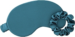 Набор для сна изумрудный в подарочном чехле "Relax Time" - MAKEUP Gift Set Green Sleep Mask, Scrunchie, Ear Plugs — фото N2