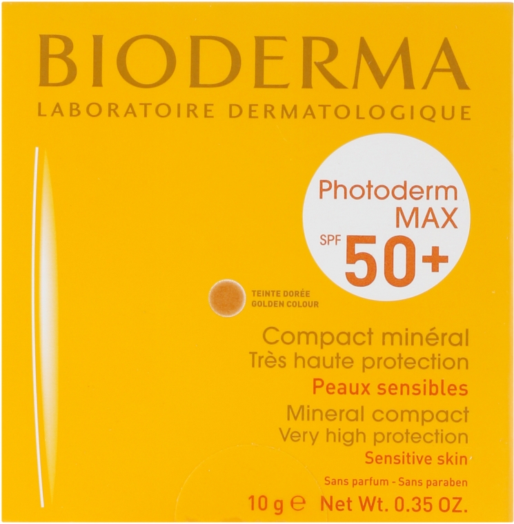 Сонцезахисна мінеральна крем-пудра - Bioderma Photoderm Max SPF50+ Mineral Compact — фото N1