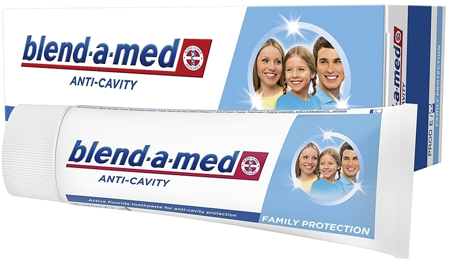 Зубная паста "Анти-кариес" для всей семьи - Blend-a-med Anti-Cavity Family Protect Toothpaste — фото N1
