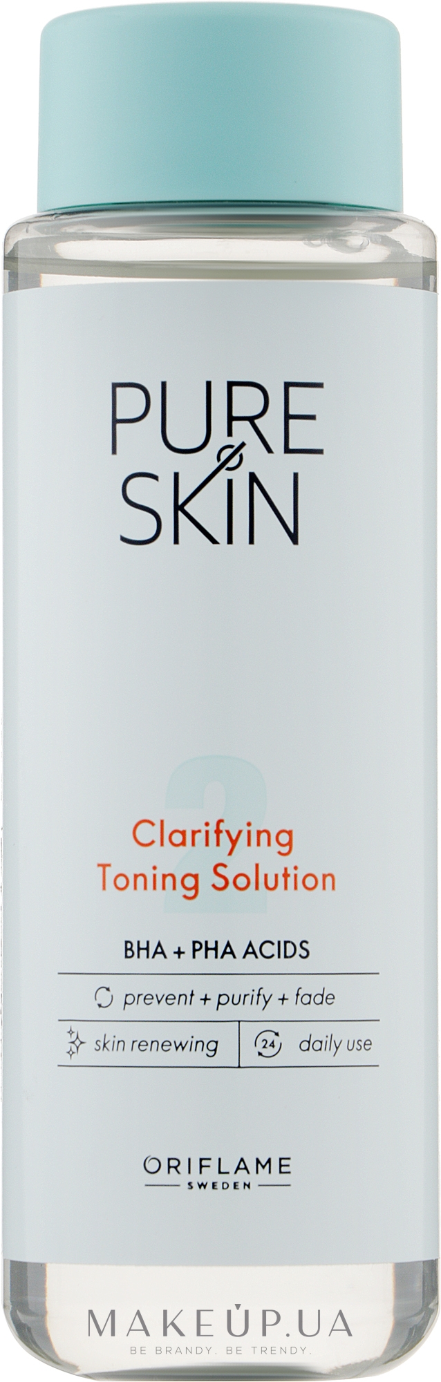 Очищувальний тонік для обличчя - Oriflame Pure Skin Clarifying Toning Solution — фото 150ml
