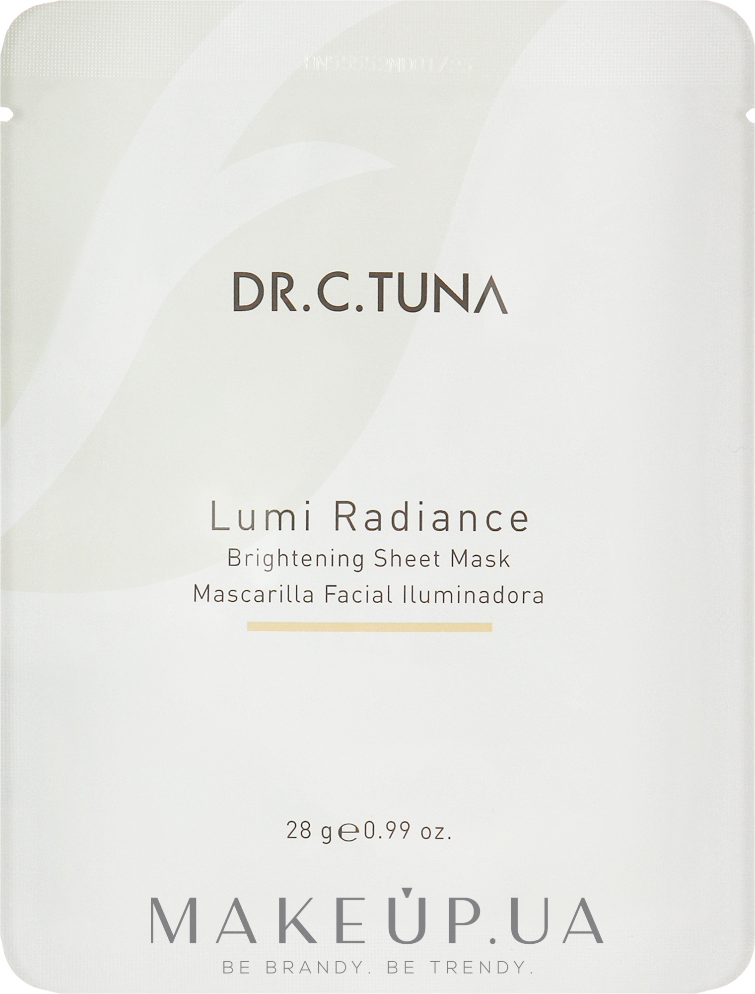 Осветляющая тканевая маска - Farmasi Dr. C. Tuna Lumi Radiance Brightening Sheet Mask — фото 28g