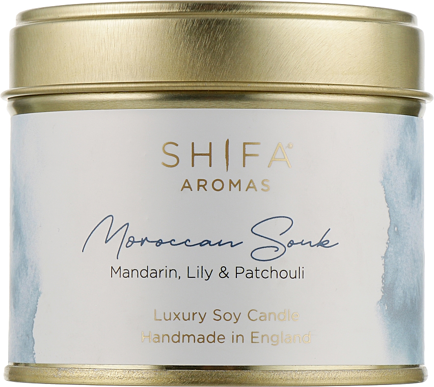 Свічка у жерстяній баночці - Shifa Aromas Candle Tins Moroccan Souk — фото N1