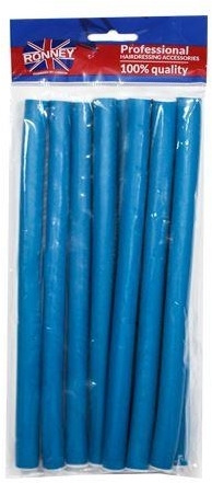 Професійні гнучкі бігуді 14/210, сині - Ronney Professional Flex Rollers — фото N1