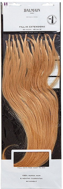 Накладні пасма для нарощування, 40 см, 50 шт. - Balmain Prebonded Fill-In Extensions HH — фото N1