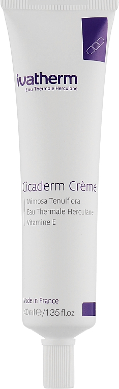 Відновлювальний крем з екстрактом мімози - Ivatherm Cicaderm Cream Tissue Regenerator With Mimoza Tenuiflora — фото N1