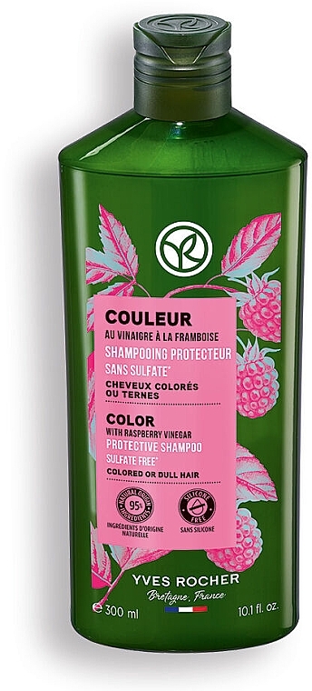 Шампунь для волосся - Yves Rocher Color With Raspberry Vinegar Protective Shampoo — фото N1