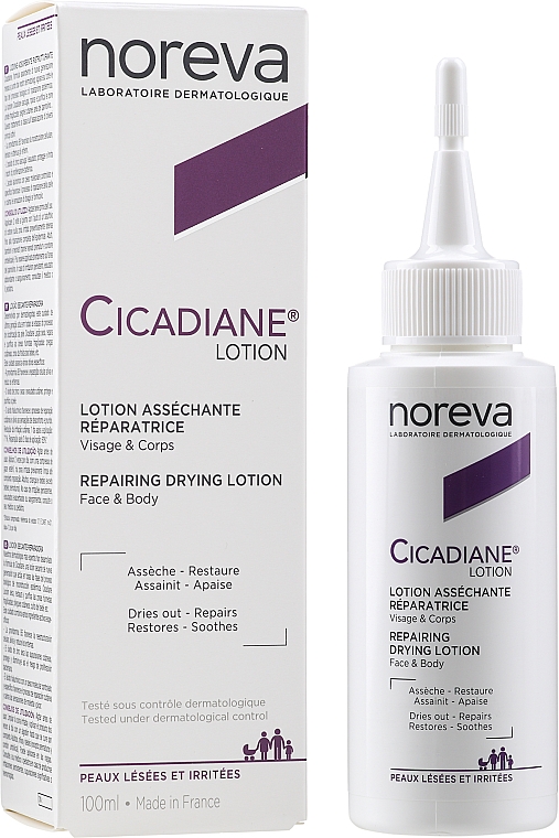 Відновлювальний лосьйон для обличчя й тіла - Noreva Laboratoires Cicadiane Repairing Drying Lotion — фото N2