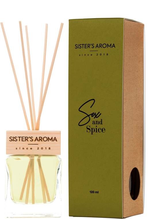 Парфумований аромат для дому "Sex & Spice" - Sister's Aroma Reed Diffuser — фото N2