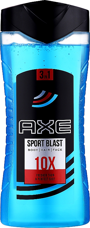 Гель-шампунь для душа "Спортивный заряд" - Axe Re-Energise After Sport Body And Hair Shower Gel Sport Blast — фото N3