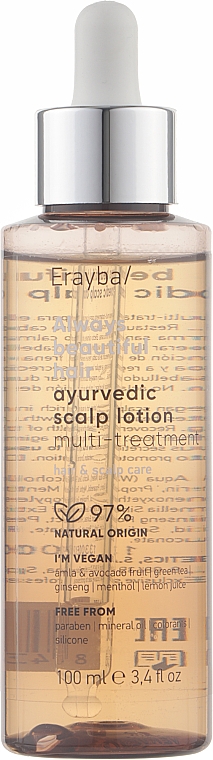 Лосьйон проти випадання волосся - Erayba ABH Ayurvedic Scalp Lotion — фото N1