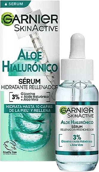 Увлажняющая сыворотка для лица - Garnier Skin Active Hyaluronic Aloe Plumping Moisturizing Serum — фото N1