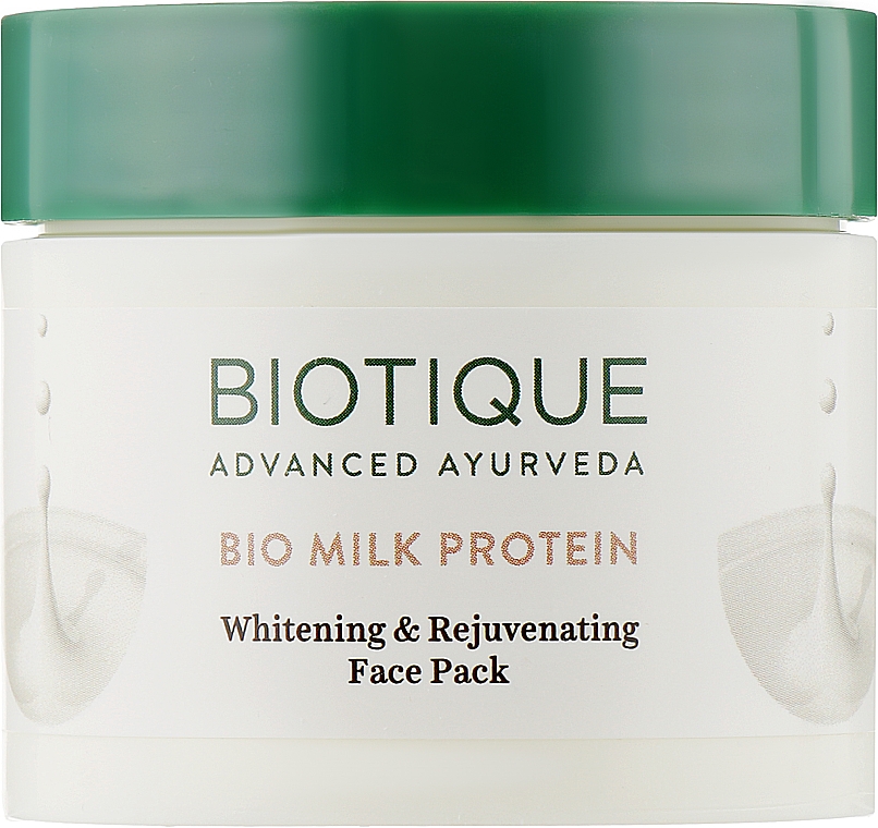 Омолоджуюча відбілююча маска для обличчя - Biotique Bio Milk Protein Whitening and Rejuvenating Face Pack — фото N2