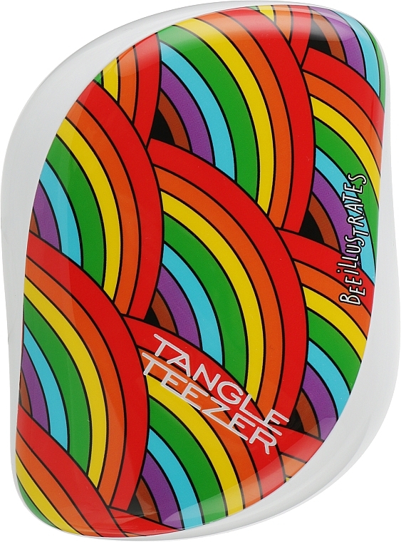 Компактная расческа для волос - Tangle Teezer Compact Styler Rainbow Galore — фото N2