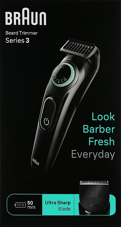 Триммер для бороды - Braun BeardTrimmer BT3411 — фото N2