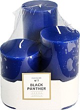 Набор ароматических свечей - Artman Glass Classic Perfume №7 Black Panther Candle (candle/3pc) — фото N1