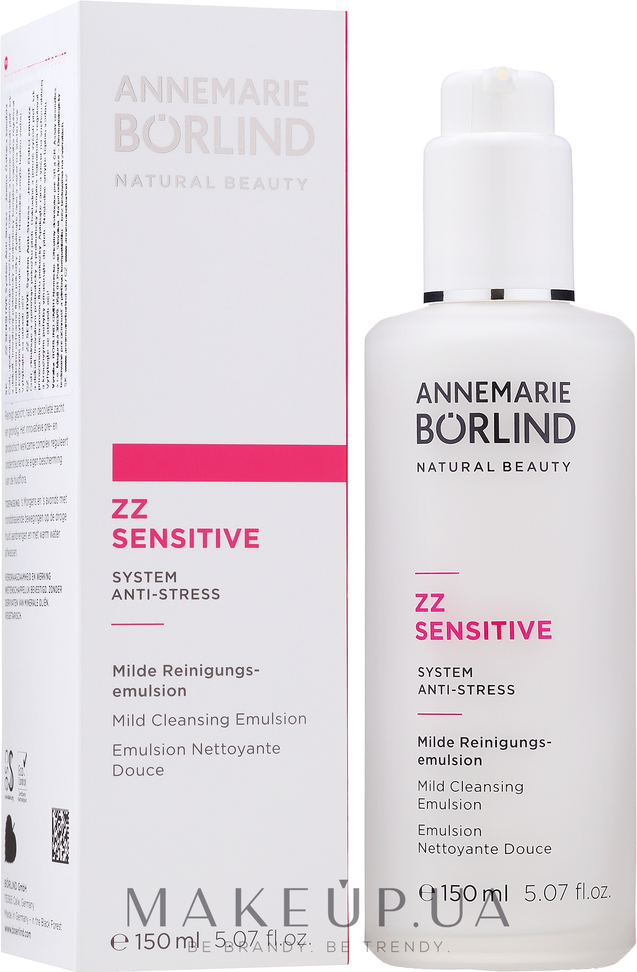 Очищающая эмульсия для чувствительной кожи лица - Annemarie Borlind ZZ Sensitive Mild Cleansing Emulsion — фото 150ml