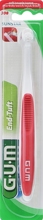 Зубна щітка "End-Tuft", м'яка, коралова - G.U.M Soft Toothbrush