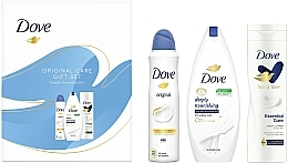 Набор - Dove Original Care Gift Set (sh/gel/250ml + b/lot/250ml + deo/150ml) — фото N2