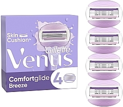 Духи, Парфюмерия, косметика УЦЕНКА Сменные кассеты для бритья, 4 шт. - Gillette Venus Breeze *