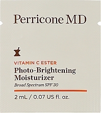 Парфумерія, косметика Зволожувальний крем для обличчя - Perricone MD Vitamin C Ester Photo-Brightening Moisturizer Broad Spectrum SPF30 (пробник)