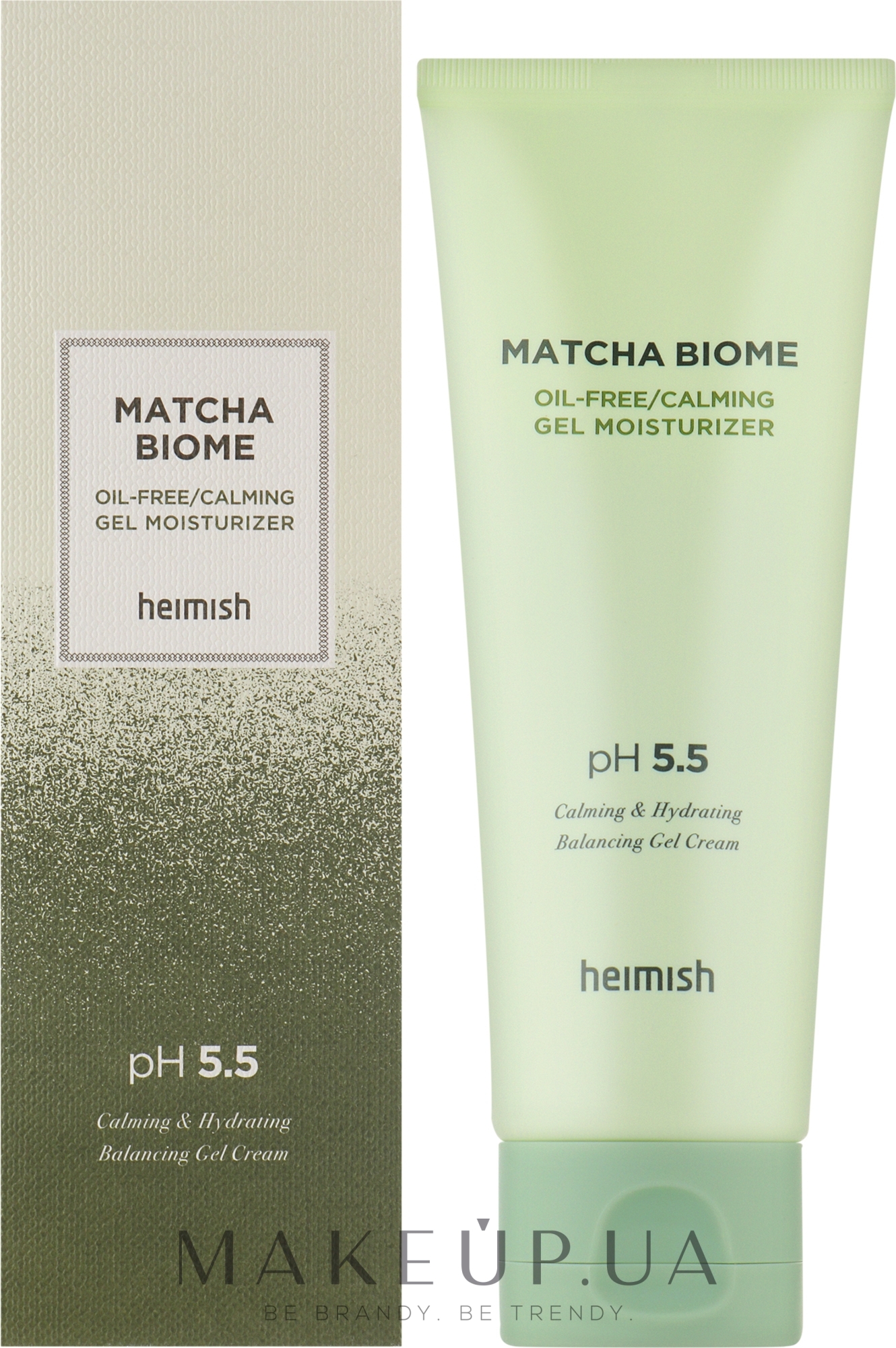 Освіжальний крем-гель для обличчя - Heimish Matcha Biome Oil-Free Calming Gel Moisturizer — фото 100ml