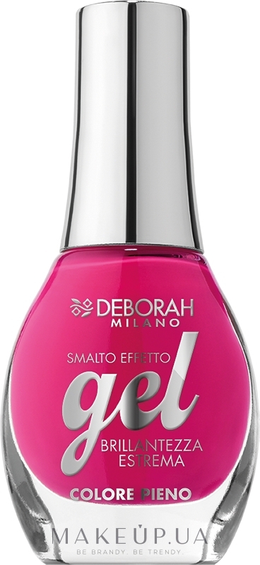Лак для нігтів з ефектом гелю - Deborah Gel Effect Nail Enamel — фото 160 - Famous Pink