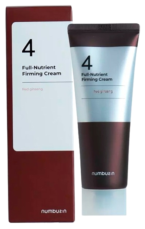 Зміцнювальний крем для обличчя з червоним женьшенем - Numbuzin No.4 Full-Nutrient Firming Cream — фото N1