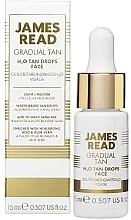 Краплі-концентрат "Освіжальне сяйво" - James Read Gradual Tan H2O Tan Drops Face Travel Size — фото N1