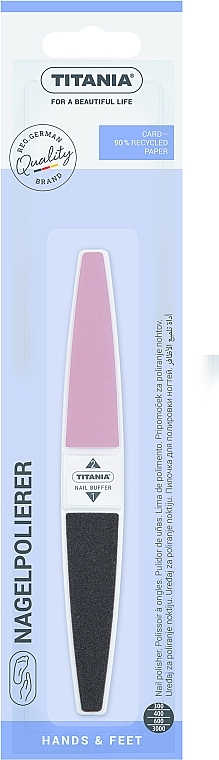 Полирователь для маникюра, бледно-розовый - Titania Nail Buffer — фото N2