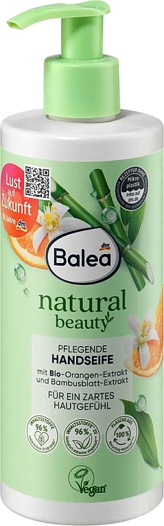 Жидкое мыло для рук - Balea Natural Beauty Bamboo & Orange Blossom  — фото N1