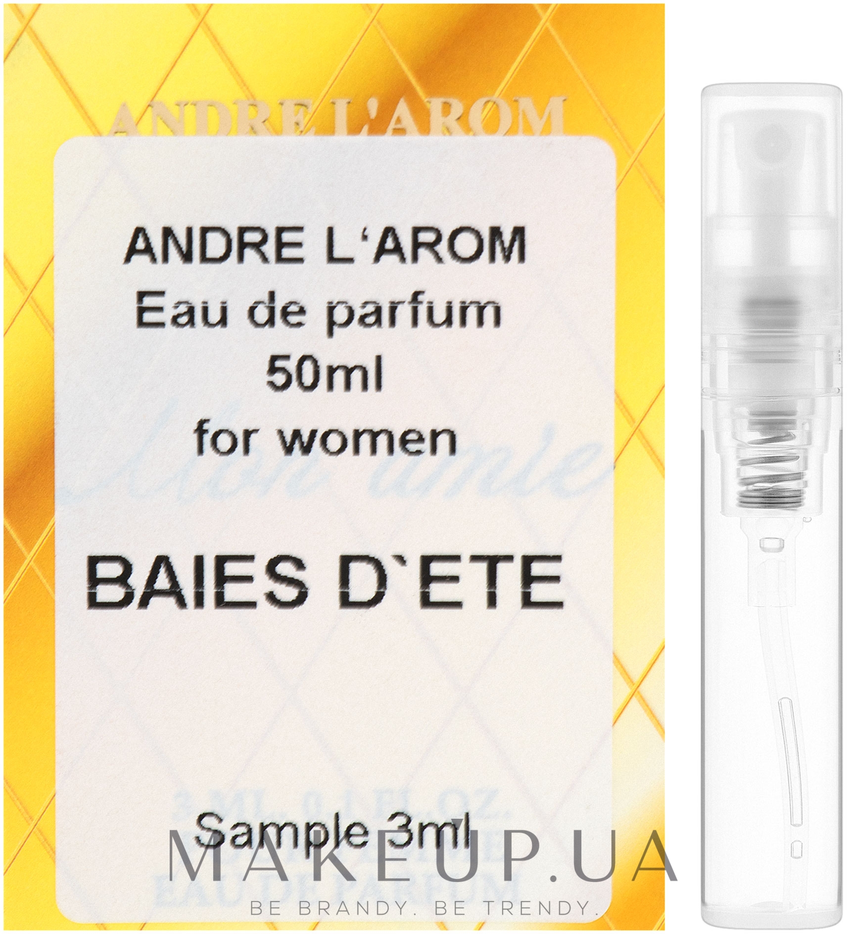 Andre L`Arom Lovely Flauers "Baise d ete" - Парфюмированная вода (пробник) — фото 3ml