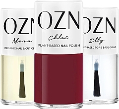 Підводка для очей - OZN Basic Set (top/base/12ml + nail/oil/12ml + nail/polish/12ml) — фото N1