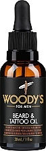 Духи, Парфюмерия, косметика Масло для бороды и татуировок - Woody`s Beard & Tattoo Oil