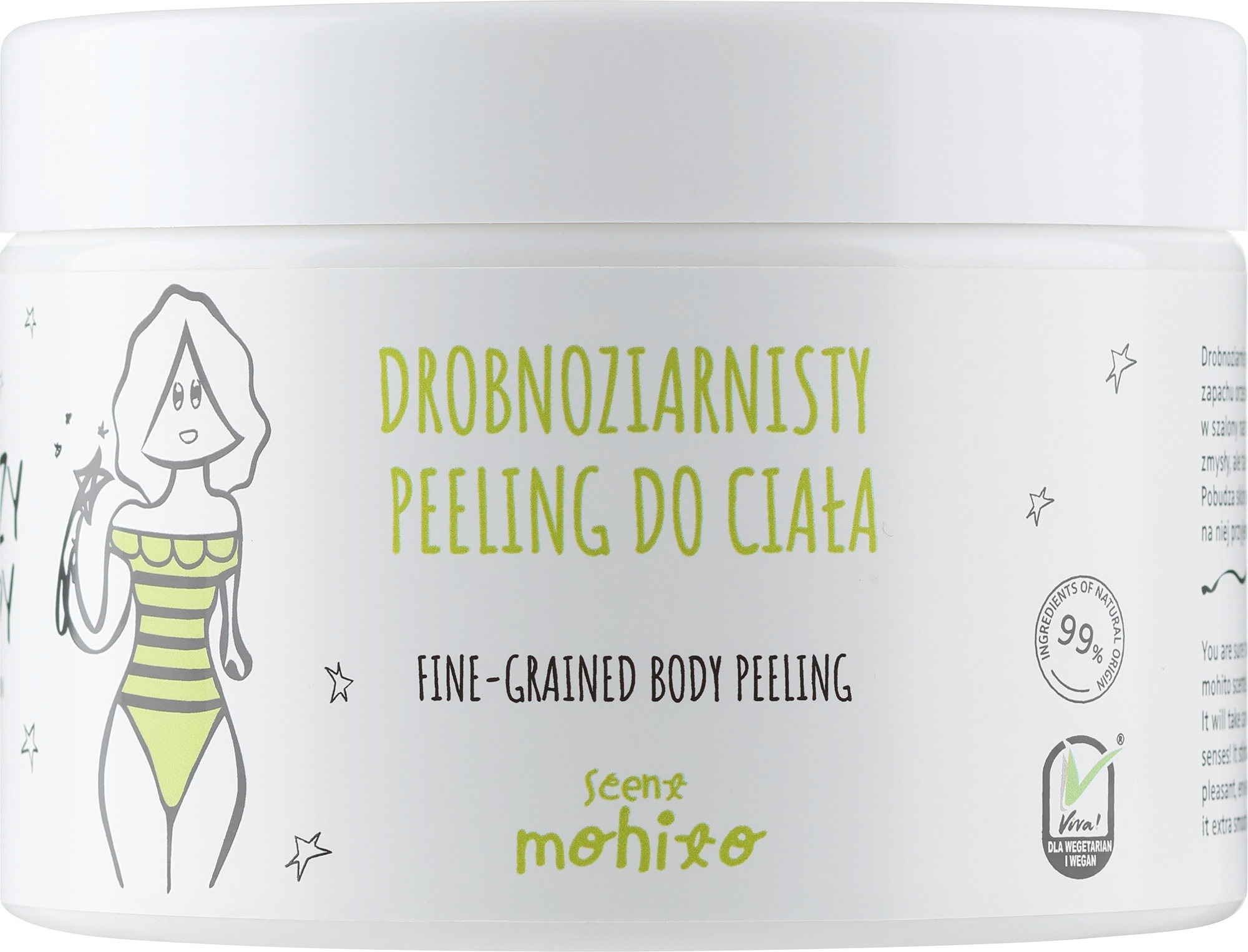 Скраб для тела мелкозернистый "Мохито" - HiSkin Crazy Body Fine Grained Body Scrub Mohito — фото 300ml