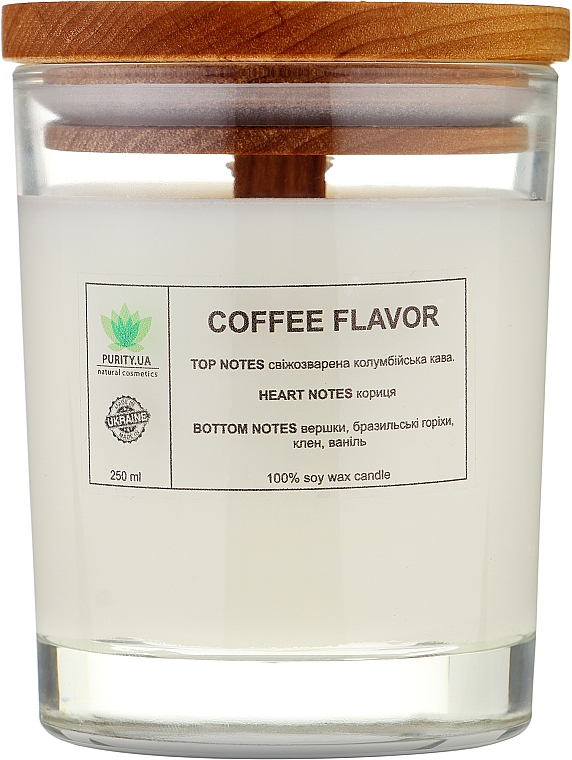 Аромасвічка "Coffee flavor", у склянці - Purity Candle — фото N2