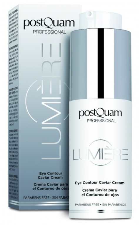Зміцнювальний крем для очей - PostQuam Lumiere Eye Contour Caviar Cream — фото N1