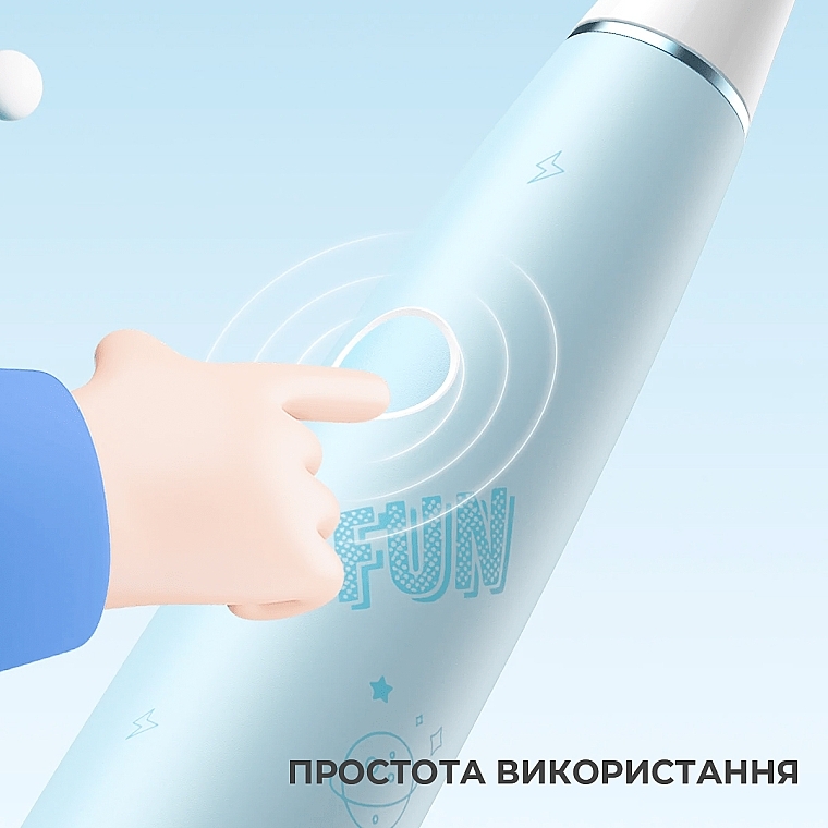 Електрична зубна щітка Oclean Kids Blue, 2 насадки - Oclean Kids Electric Toothbrush Blue — фото N9