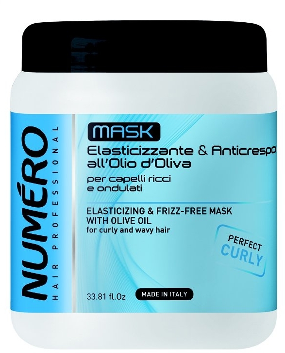 Маска для вьющихся волос с оливковым маслом - Brelil Numero Elasticizing Mask — фото N3