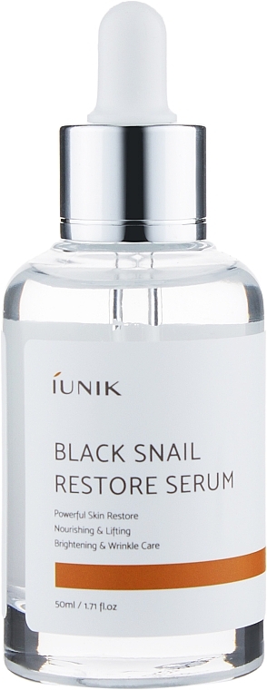 УЦЕНКА Восстанавливающая сыворотка с муцином черной улитки - IUNIK Black Snail Restore Serum * — фото N2