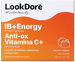 Легкий тонизирующий крем-флюид для лица - LookDore IB+Enrgy Anti-Ox Vitamin C Gel Cream — фото N2