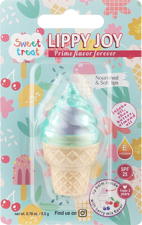 Дитячий бальзам для губ "Sweet Treat", з ароматом ягід - Ruby Rose Lippy Joy — фото N1