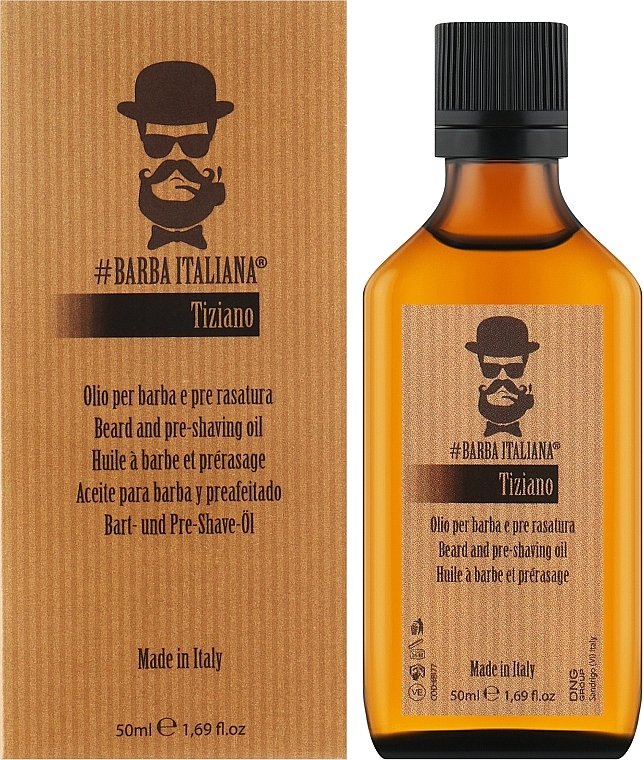 Масло для бороды - Barba Italiana Tiziano Beard Oil  — фото N1