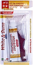 Парфумерія, косметика Набір - Piave Smokers Traver Kit (toothpast/25ml + toothbrush/1pc)