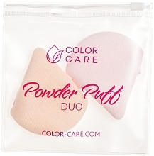 Набір спонжів для макіяжу, 2 шт. - Color Care Powder Puff Duo — фото N1