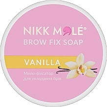 Парфумерія, косметика Мило-фіксатор для брів "Ваніль" - Nikk Mole Brow Fix Soap Vanilla