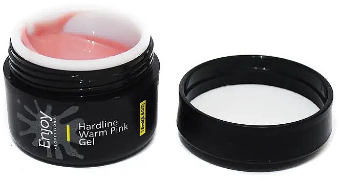 Камуфлювальний гель для нігтів, темно-рожевий - Enjoy Professional Hardline Warm Pink Gel — фото N1