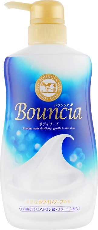 Увлажняющее мыло для тела со сливками и коллагеном - Gyunyu Sekken (COW) Milky Body Soap Bouncia — фото N3