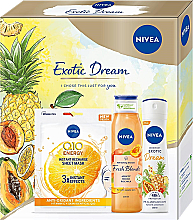 Духи, Парфюмерия, косметика Набор - NIVEA Exotic Dream (sh/gel/300ml + deo/150ml + f/mask/1pcs)