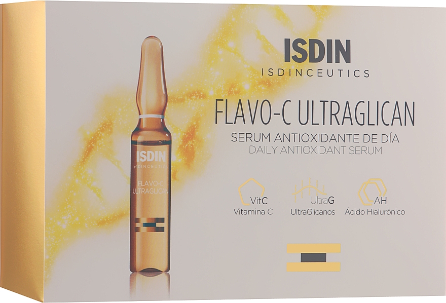 Сироватка для обличчя денна - Isdin Isdinceutics Flavo C Ultraglican Serum Antioxidante De Dia — фото N4